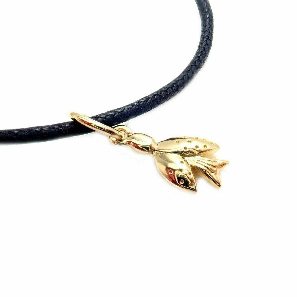 Temple St Clair 18k Flying Dove Charm Cord Bracelet​